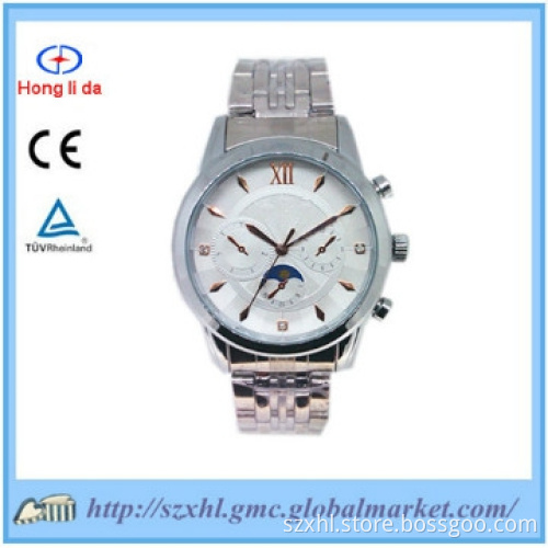 Japan movt quartz watch stainless steel back luxury men watches
